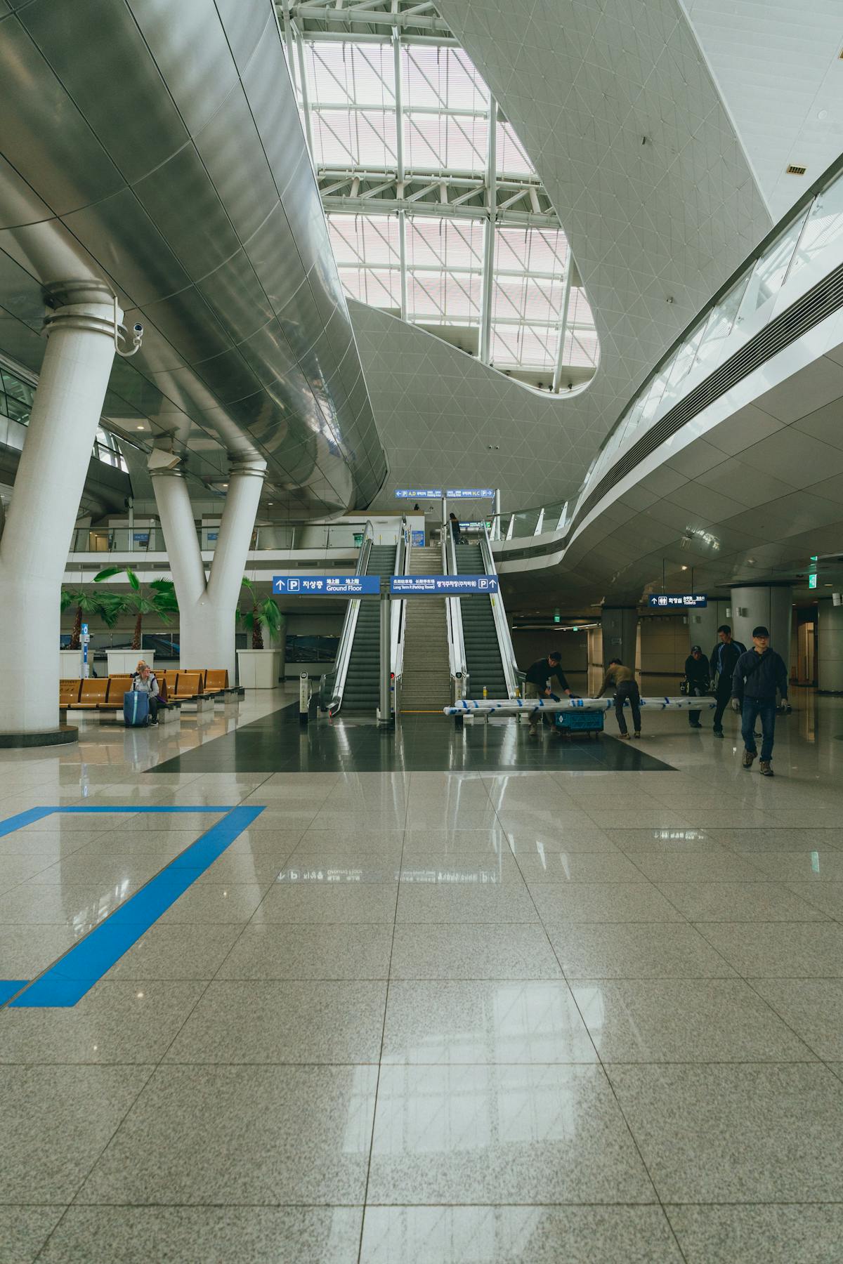 Incheon International Airport customs checkpoint for travelers entering Korea with alcohol