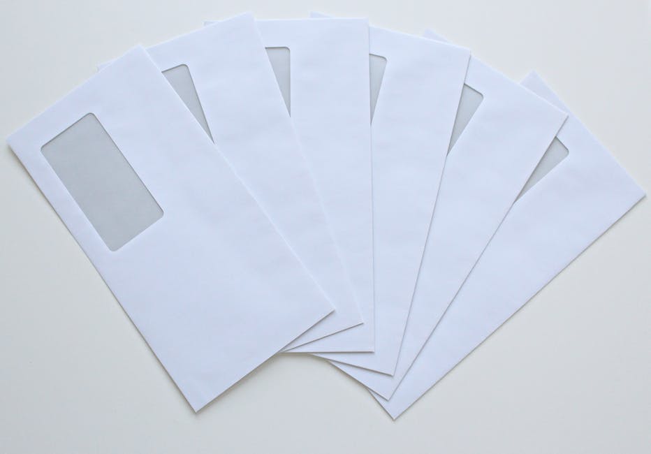 Mailing envelopes for KGSP GKS scholarship application documents