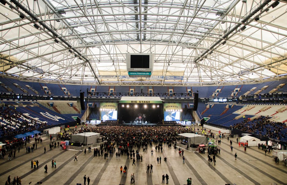 Concert crowd at major Korea live music event venue