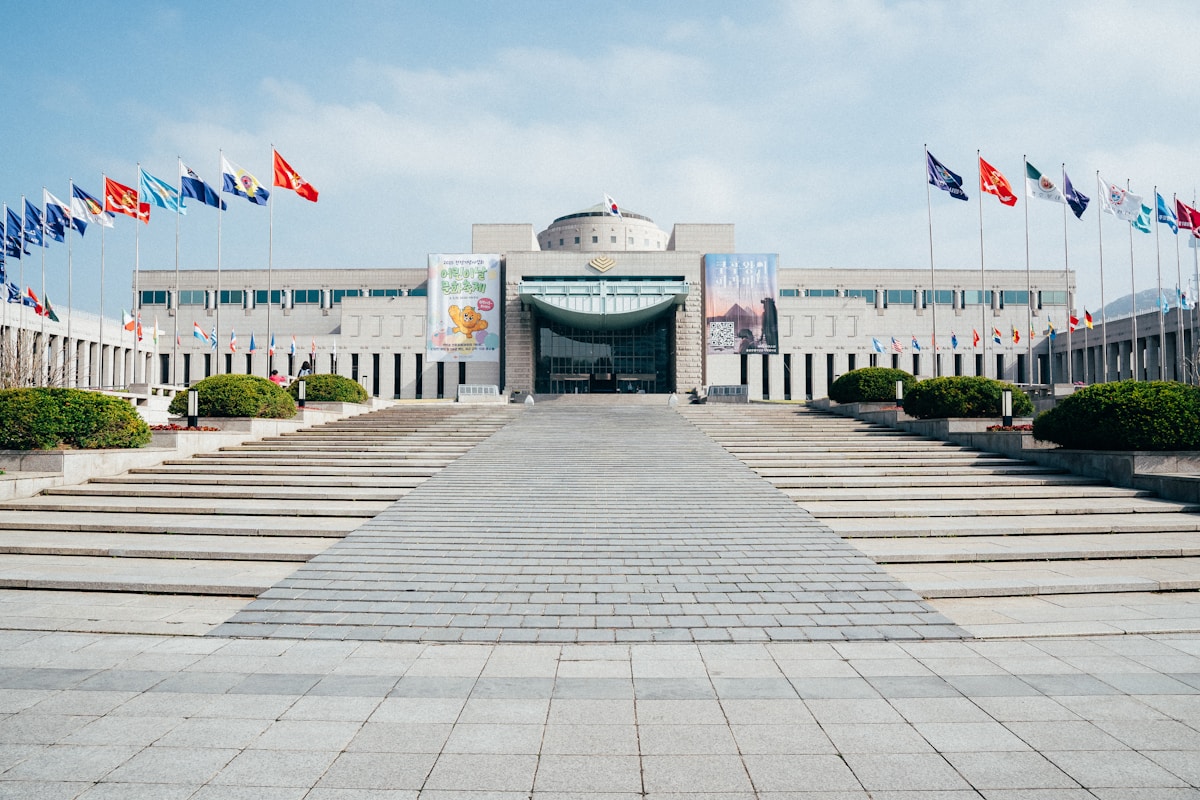 Korea government immigration building exterior