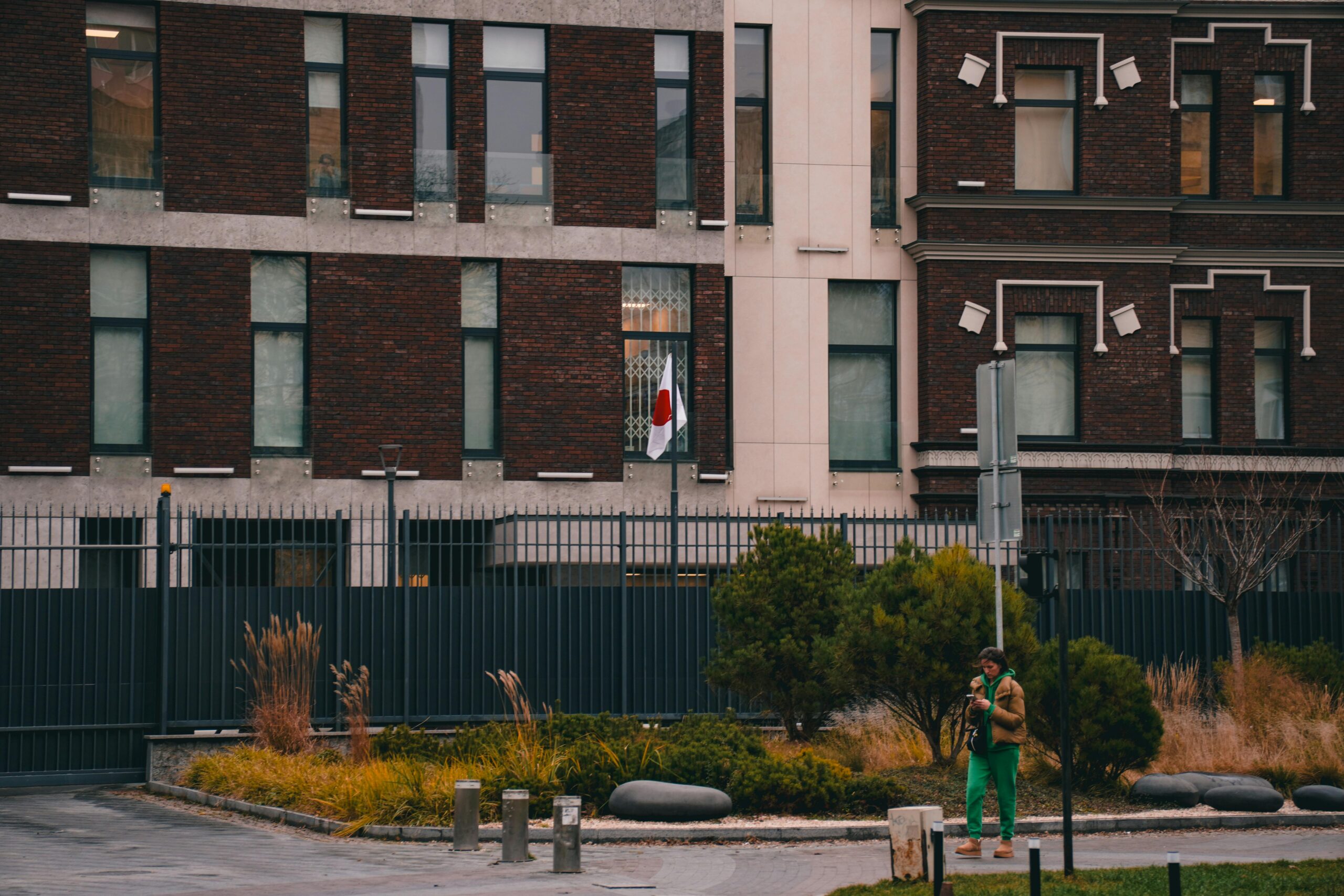 Korean consulate services building for visa and passport applications