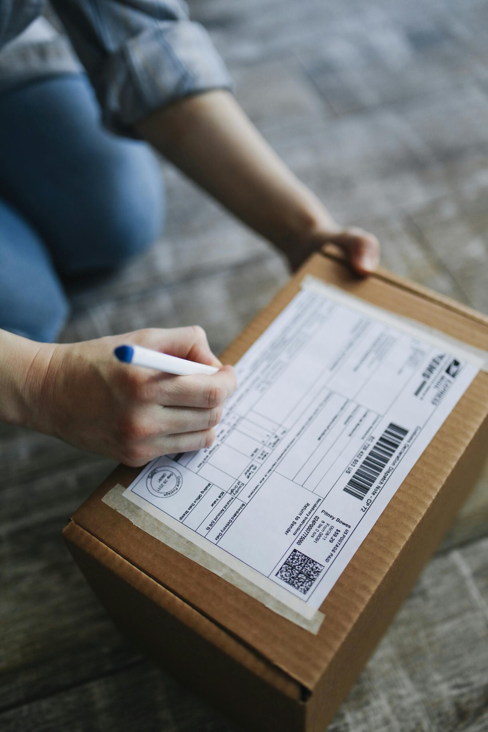 Korean shipping address template download example