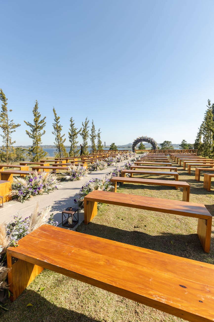 Korean wedding hall ballroom interior