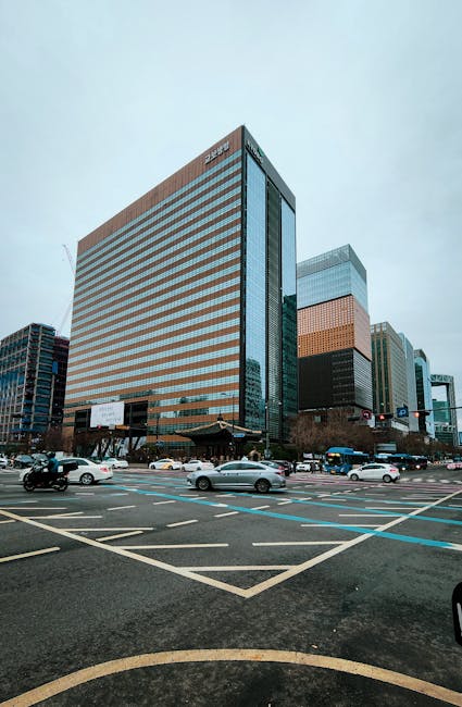 서울 도시 전경 출입국 외국인청 한국