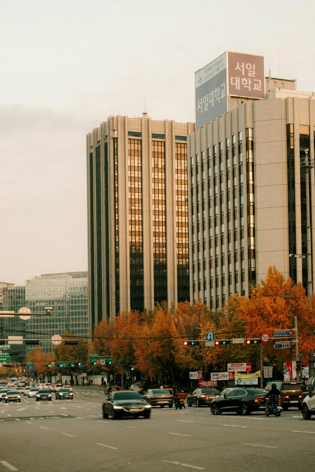 University dormitory building Korea campus accommodation
