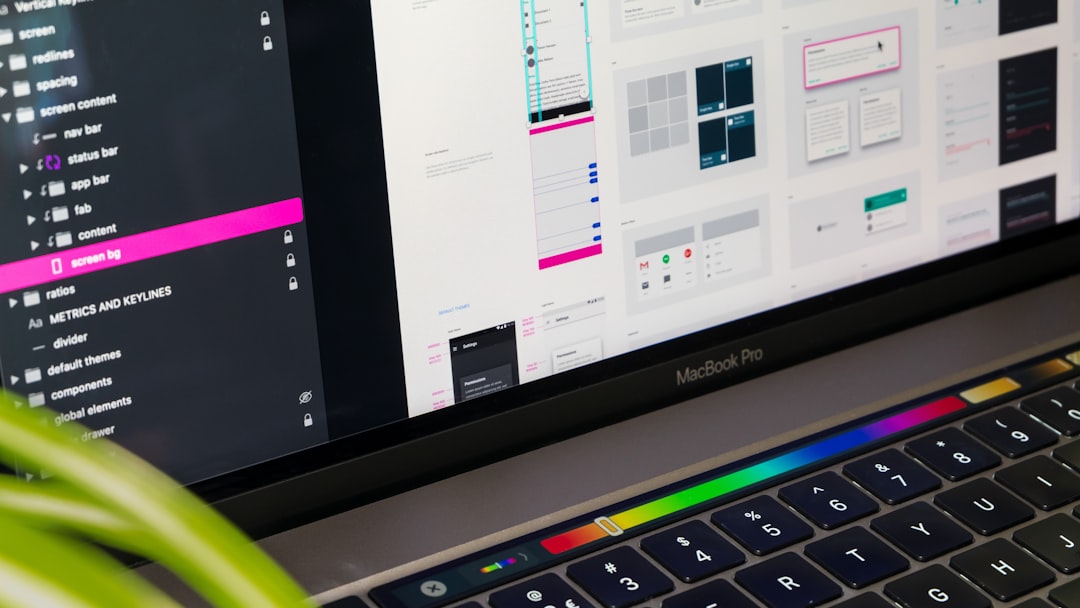AI design tools workflow with UI and brand assets on a designer workspace
