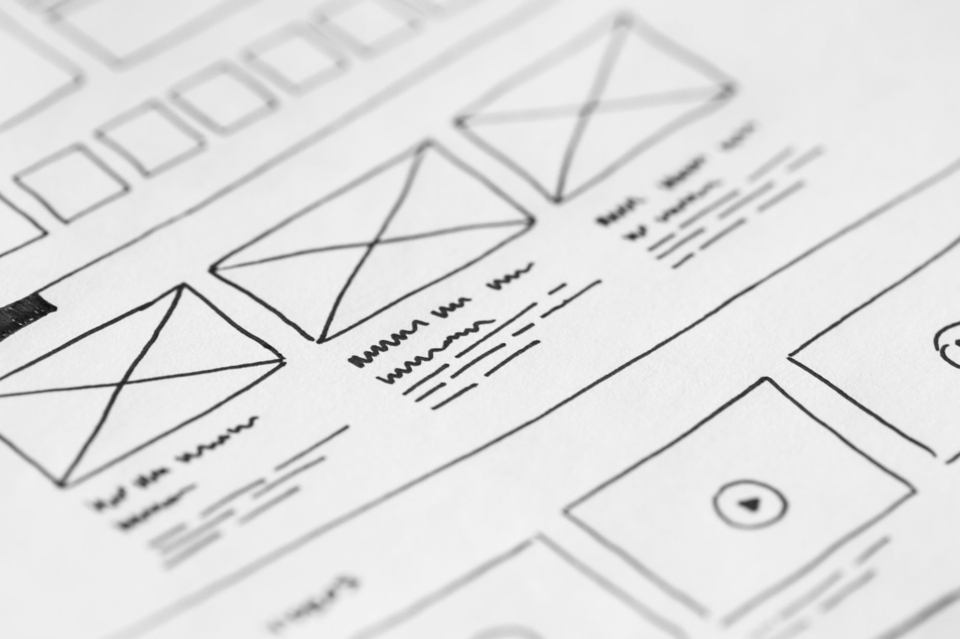 Creative team planning a landing page and visual design system