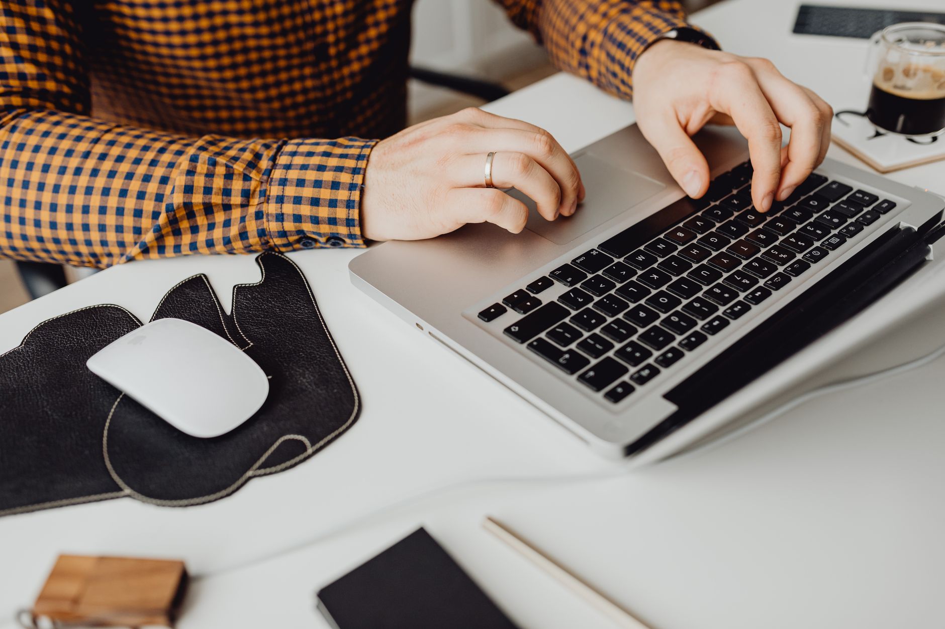 Editor reviewing AI generated marketing copy