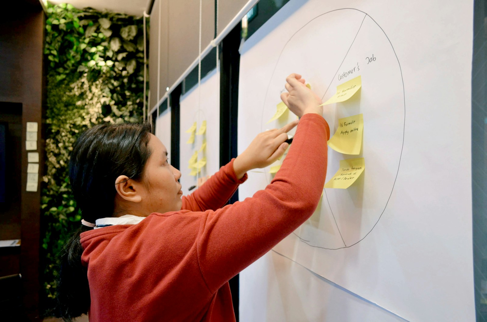 AI brand voice workshop with customer value map