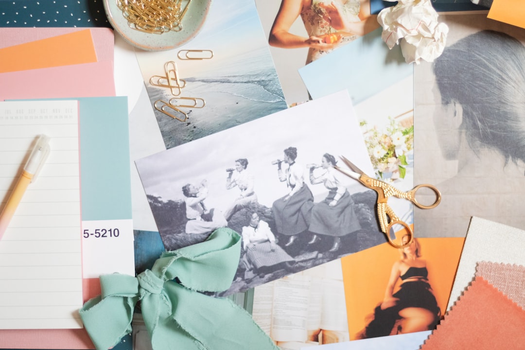 Brand mood board for an AI image prompt library