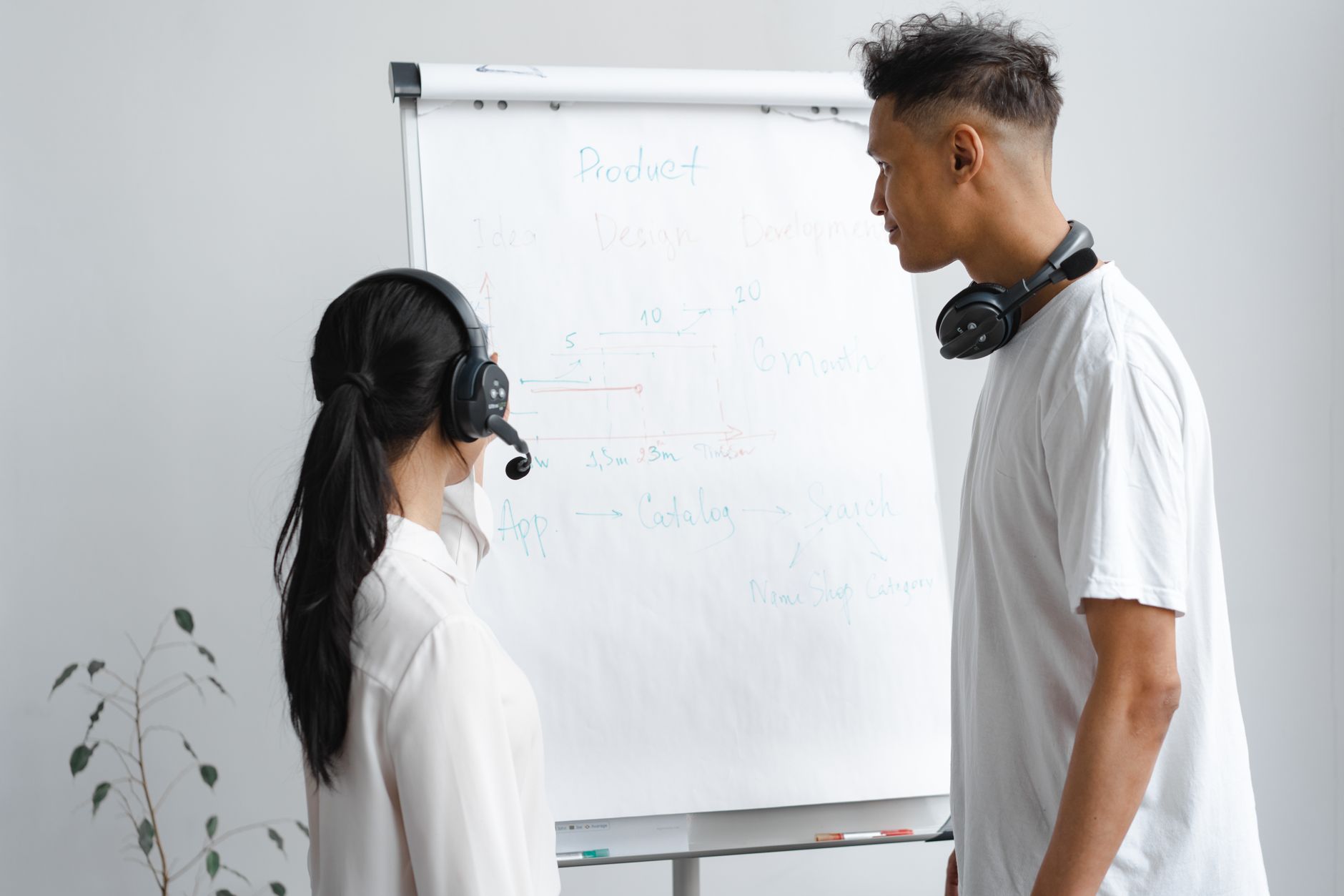 Sales manager and representative reviewing an AI sales call transcript with timestamped coaching evidence
